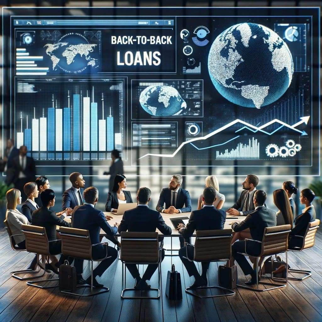 Corporate Finance in Action: Professionals Discussing Back-to-Back Loans