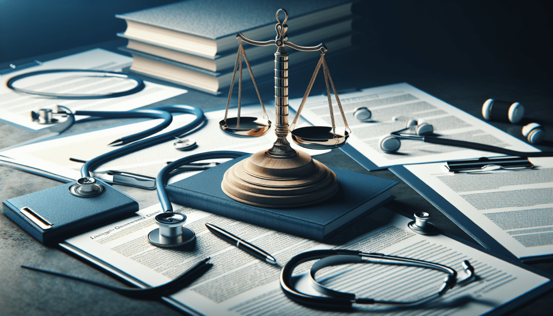 Healthcare Law Compliance Documents and Gavel