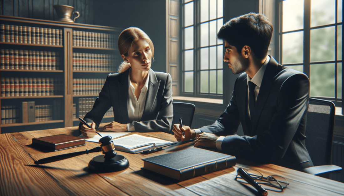 Business Professionals Reviewing Contract Documents