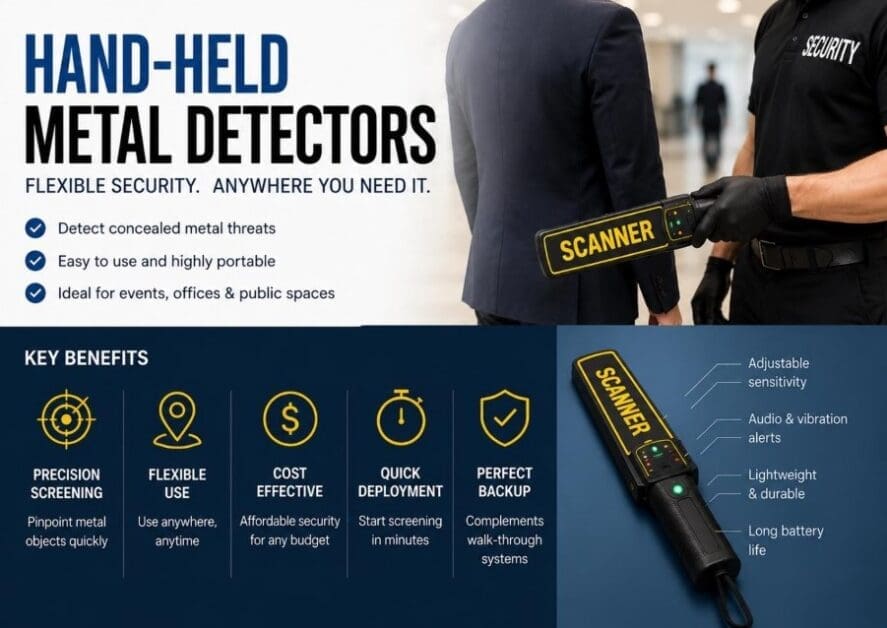 How Hand-Held Metal Detectors Improve Security at Events, Offices & Public Spaces