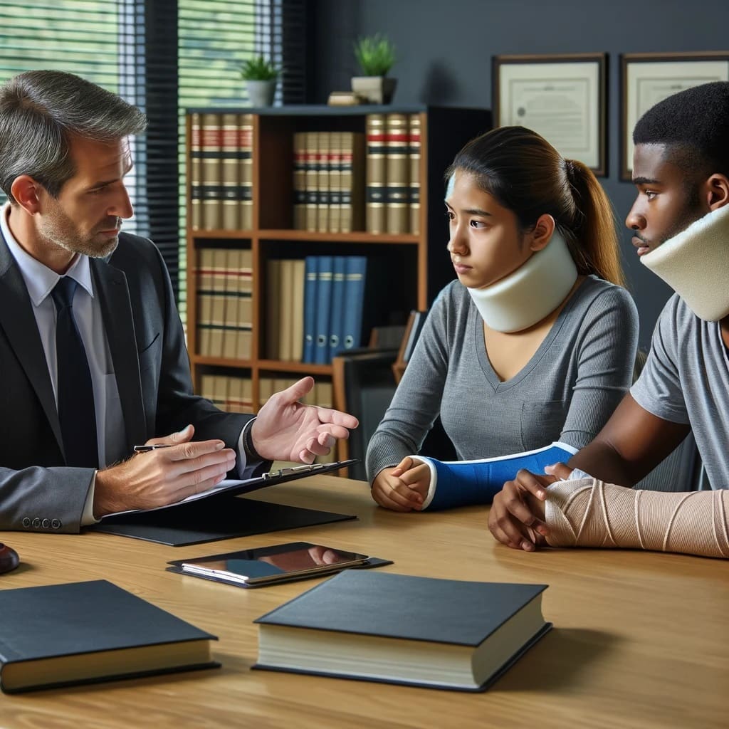 Personal Injury Lawyers at Work: Client Consultation in Progress