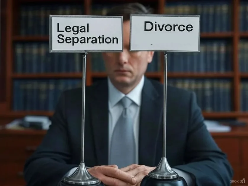Legal Separation vs. Divorce: Choosing the Right Option