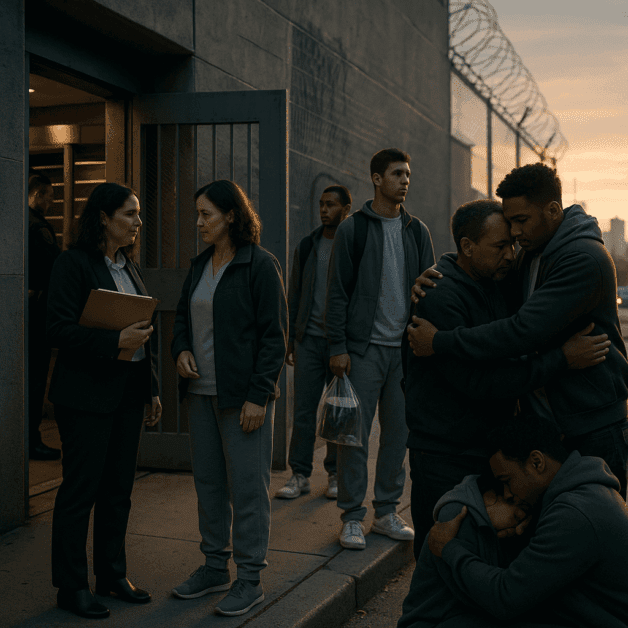 Bail Reform Scales of Justice and Jail Cell