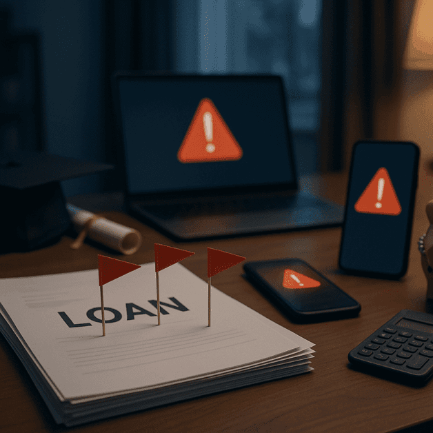 Student loan scam warning red flags alert