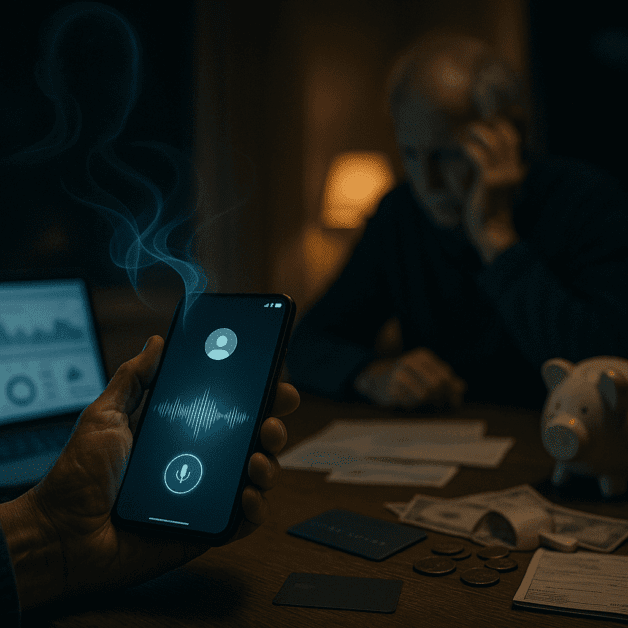 Elderly Person Deceived by Ai Voice Fraud Call